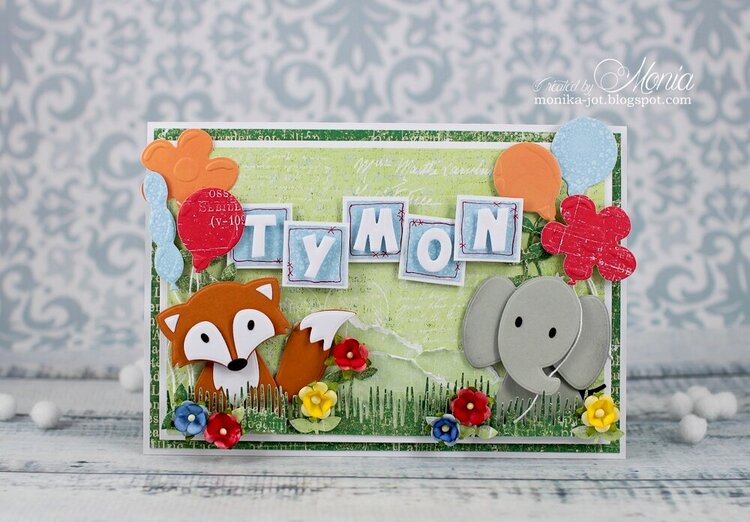 Card with animals