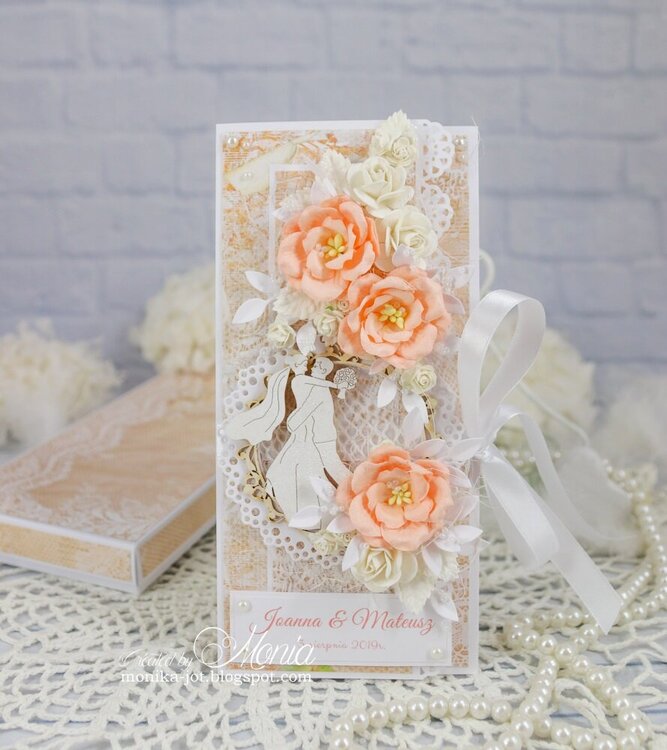 Wedding peach card