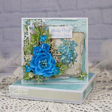 Forget me not wedding card