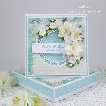 Wedding blue card