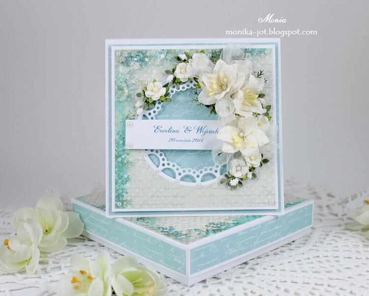 Wedding blue card