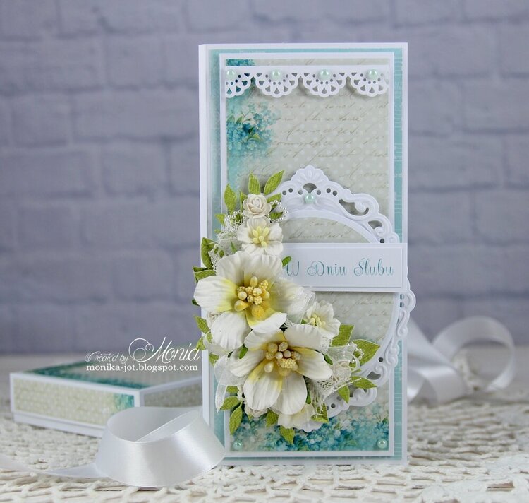 Wedding card with Pretty Flori