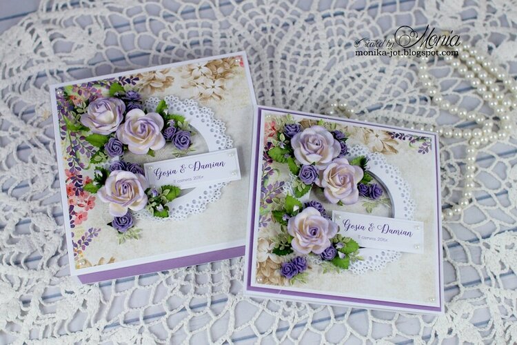 Wedding card with matching box