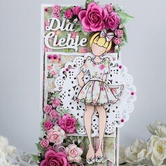 Birthday card with Prima Doll