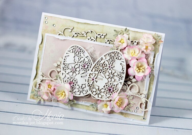 Easter card with die-cuts