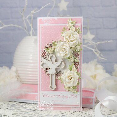 Pink Baptism card