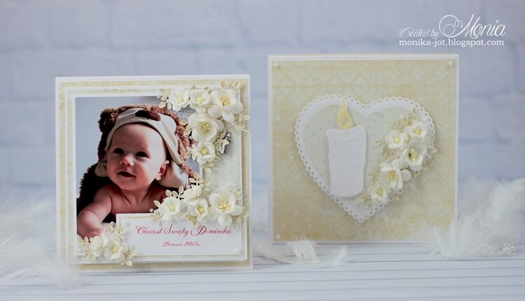 Card  for baptism with photo