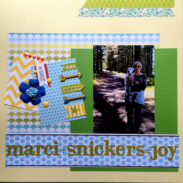 marci + snickers = joy
