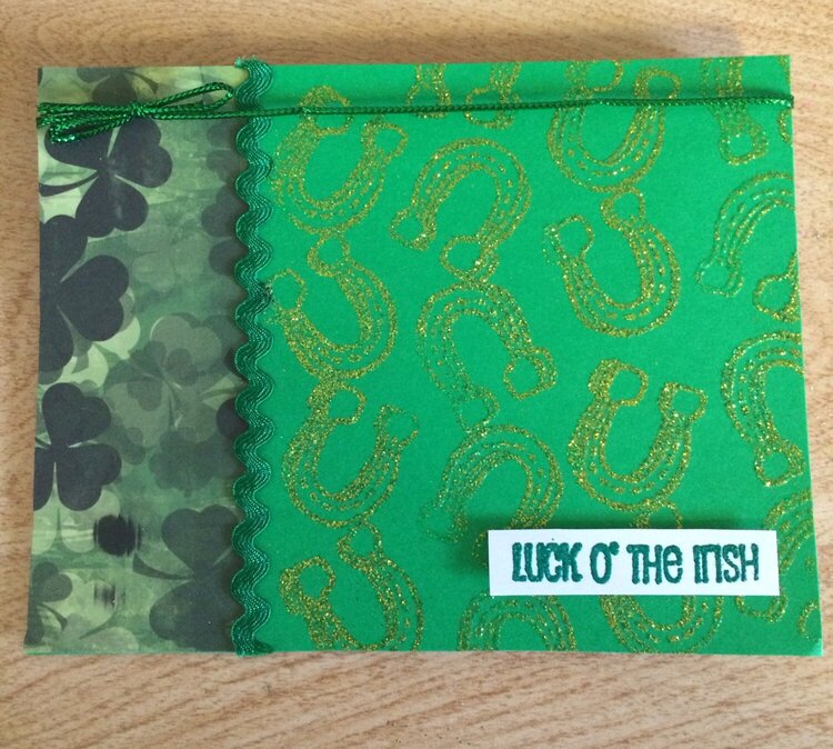 Luck of the Irish Embossed St. Patrick&#039;s Day Card