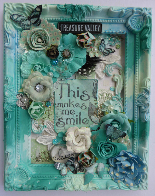 This Makes Me Smile Altered Canvas