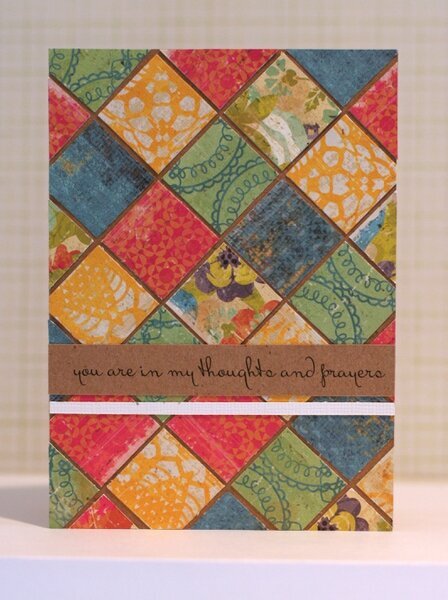 &quot;you&#039;re in my thoughts and prayers&quot; card