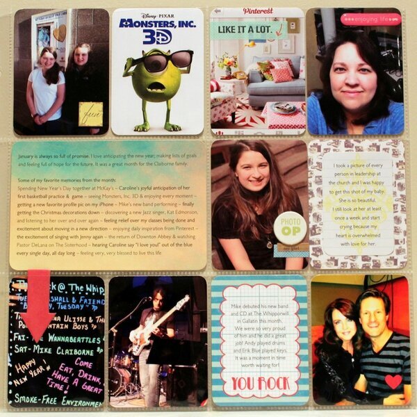 Project Life Monthly - January 2013
