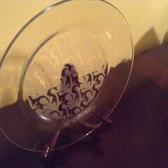 Etched Glass Plate