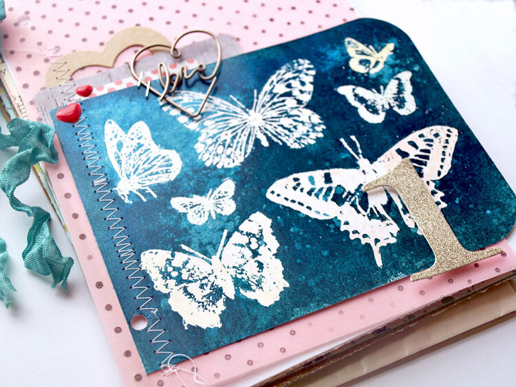 Butterfly Sun Print 1st Birthday Album