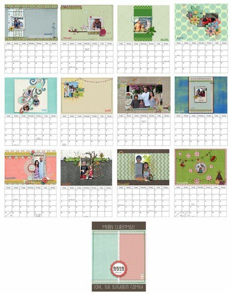 My 2012 Calendars
