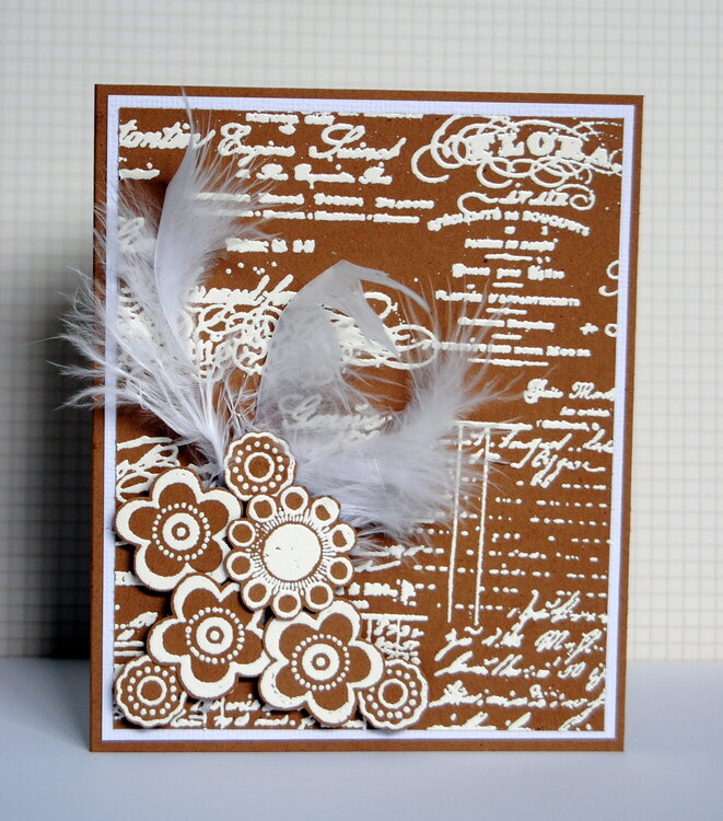 Embossed card