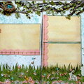 Easter two page scrapbook Layout- Cricut
