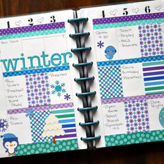 February Planner Pages - Winter Themed