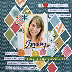 January About Me Layout by Christine Meyer