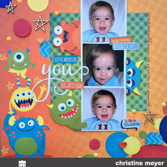 Lil Monster Layout by Christine Meyer
