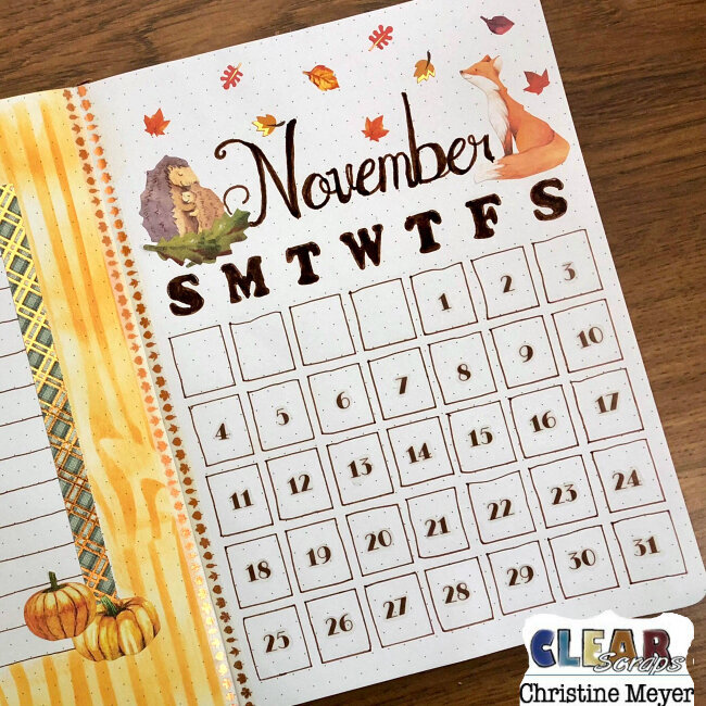 November Future Log Bullet Journal