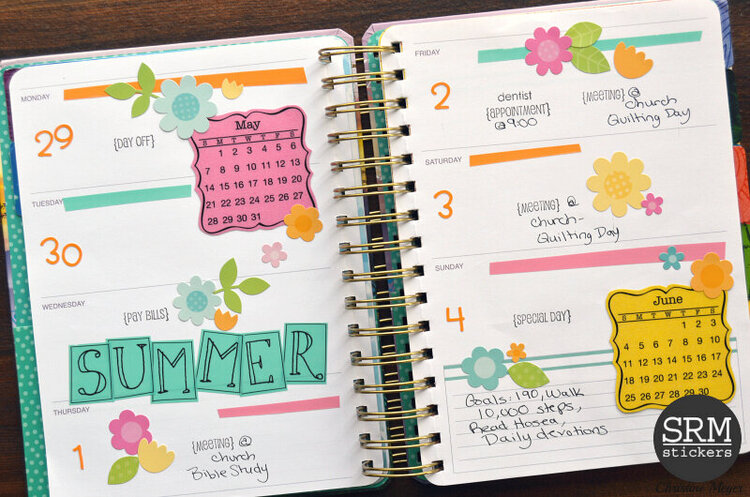 Early Summer Planner Spread