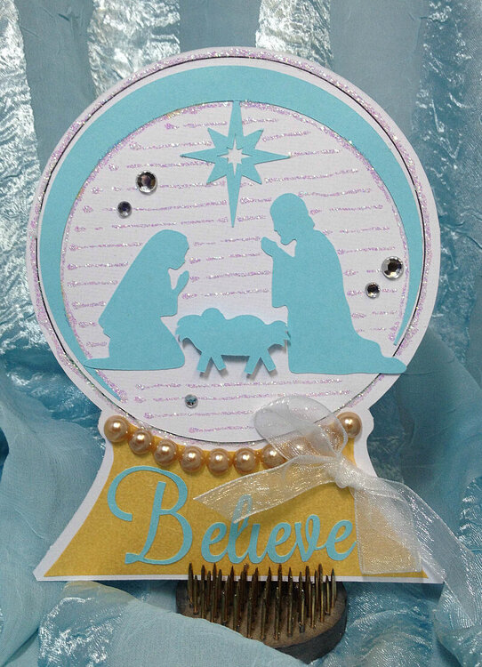 Nativity Snowglobe Card