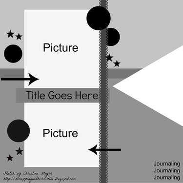 2 Picture Layout Sketch by Christine Meyer