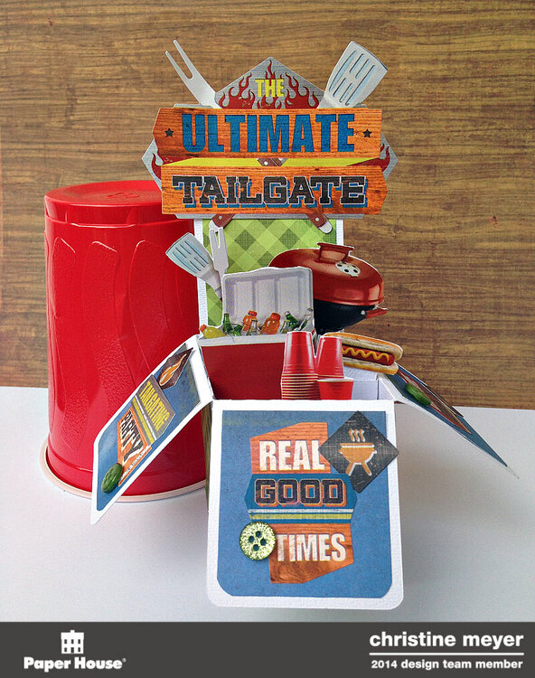 Tailgating Box Card - Paper House Productions