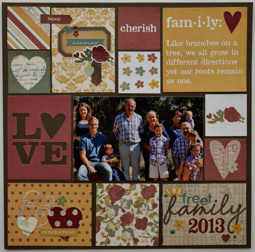 Family Patchwork Layout by Christine Meyer