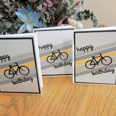 Bicycle Birthday Washi Card