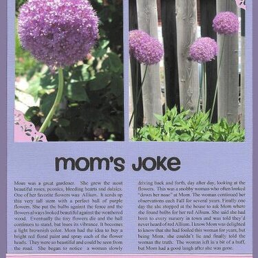 Mom&#039;s Joke    *CG 2009*  *Pokey Peas*