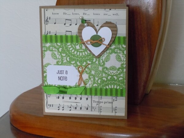 Just A Note Card *Calendar Girls* Pokey Peas*