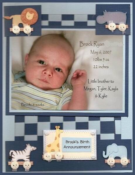 Brock&#039;s Birth Announcement