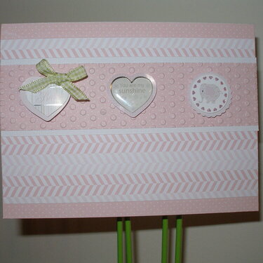 pink baby girl card