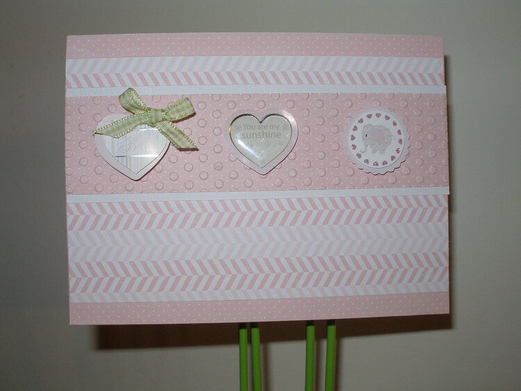 pink baby girl card