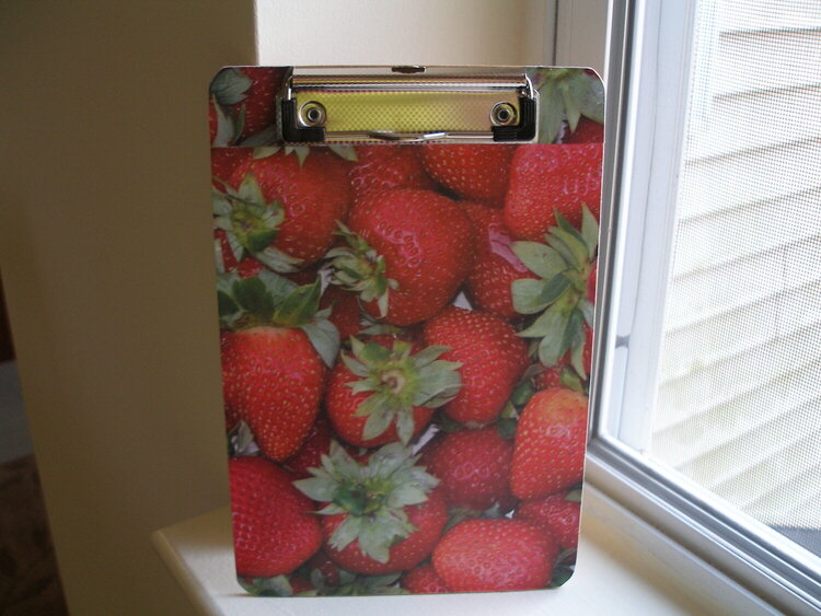 Strawberry Clipboard - front