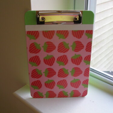 Strawberry Clipboard - front