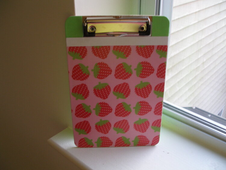 Strawberry Clipboard - front