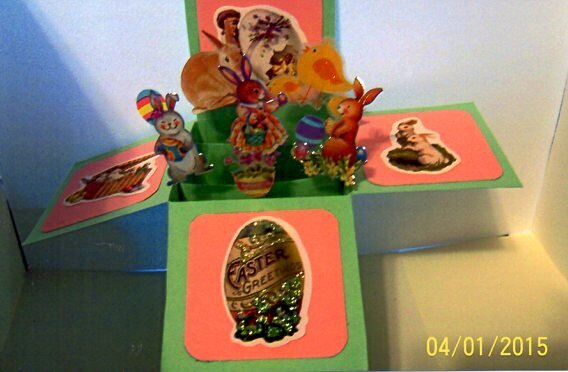 Easter card in a box.