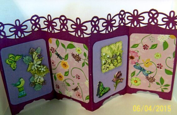 Folding screen card