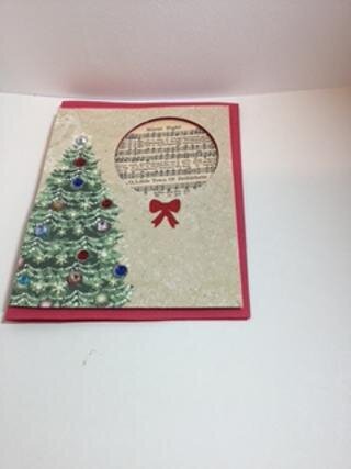 Christmas tree card