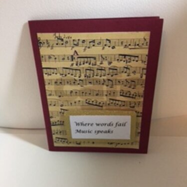 Musician birthday card