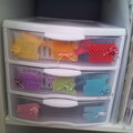 Colored Embellishment Drawers