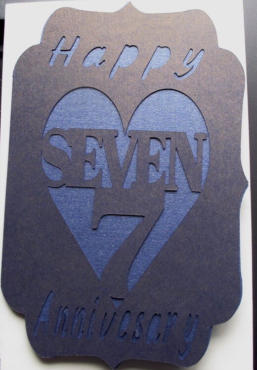 Anniversery card I made for my husband