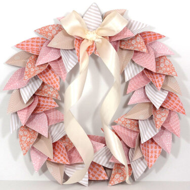 Paper Wreath by Amanda Coleman