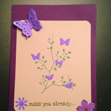 miss you card for daughter in university