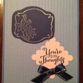 You're in my thoughts sympathy card
