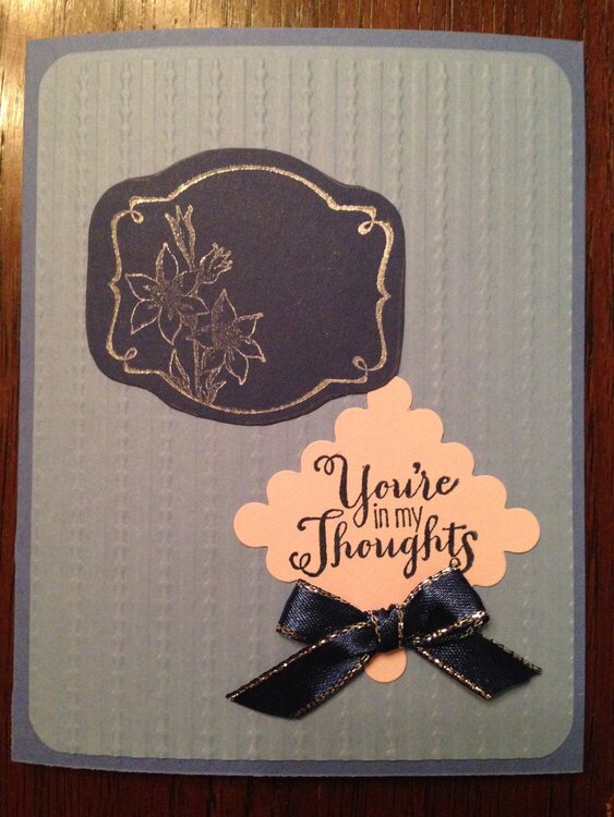 You&#039;re in my thoughts sympathy card