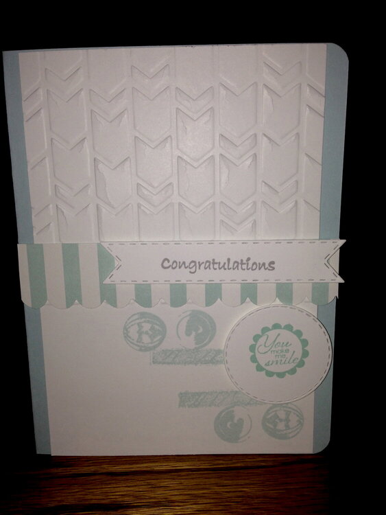 Clean and simple congratulations card
